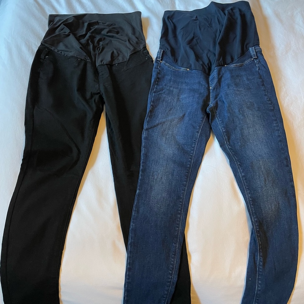Seraphine Maternity over bump jeans - 2 pair